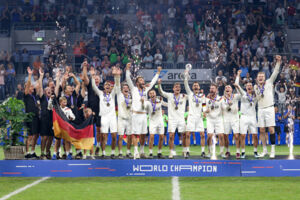 Deutschland ist erneut Faustball-Weltmeister. Foto: Faustball Deutschland / Uwe Spille